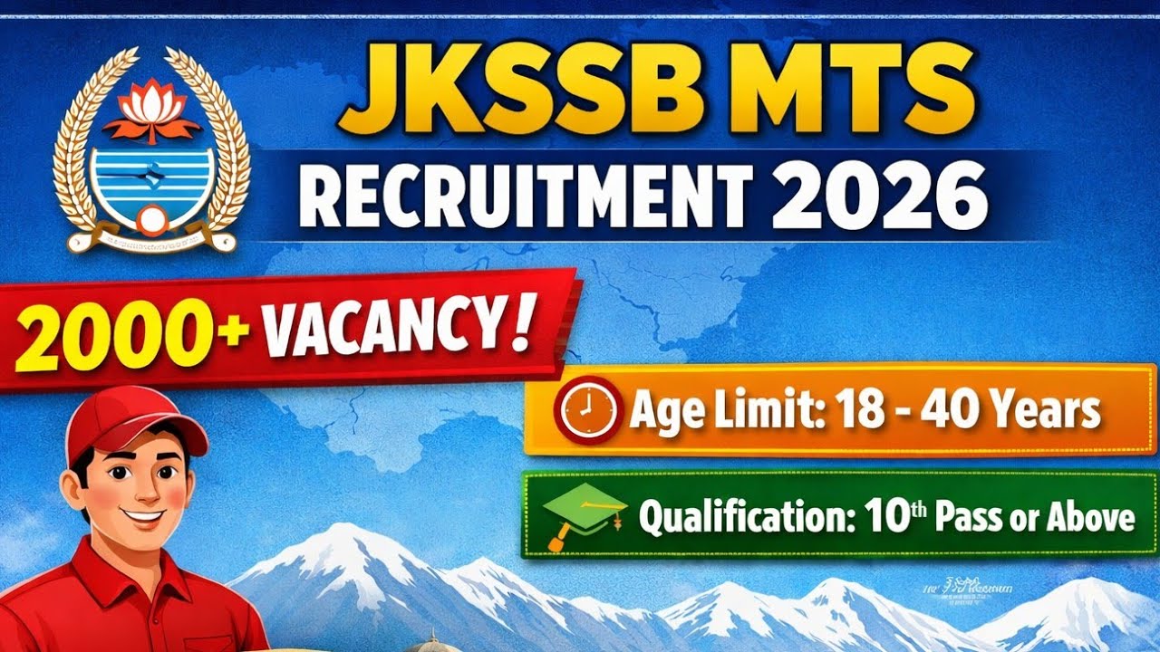 JKSSB MTS Recruitment 2026 Big Vacancy Update | Age Qualification Syllabus & Eligibility Explained 