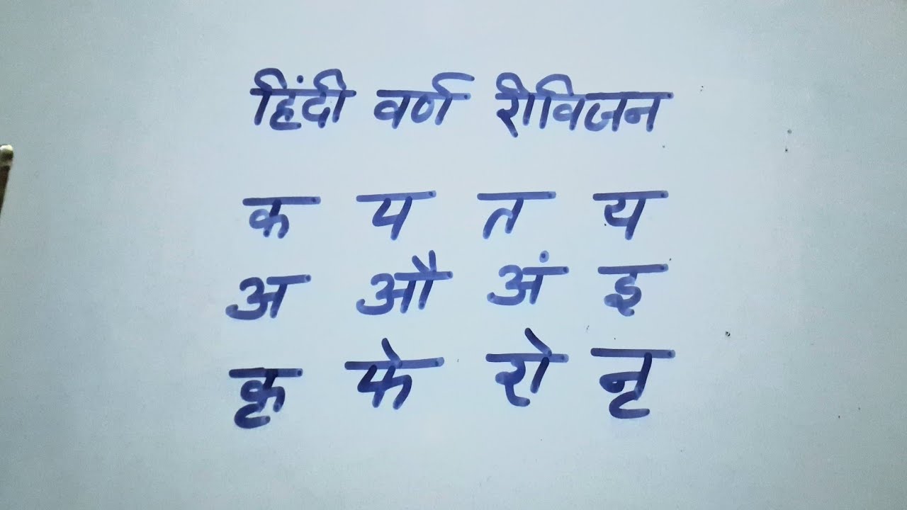 सभी हिंदी वर्ण रीविजन! All Hindi Varna Rivision! जय हिंद जय भारत! 
