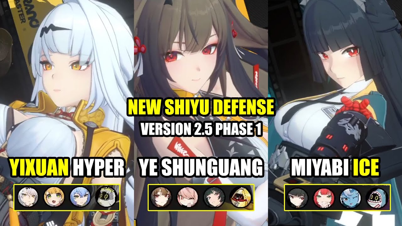 Ye Shunguang Zhao Astra Yao - Yixuan - Miyabi Mono Ice | NEW Shiyu Defense 2.5 |  Zenless Zone Zero