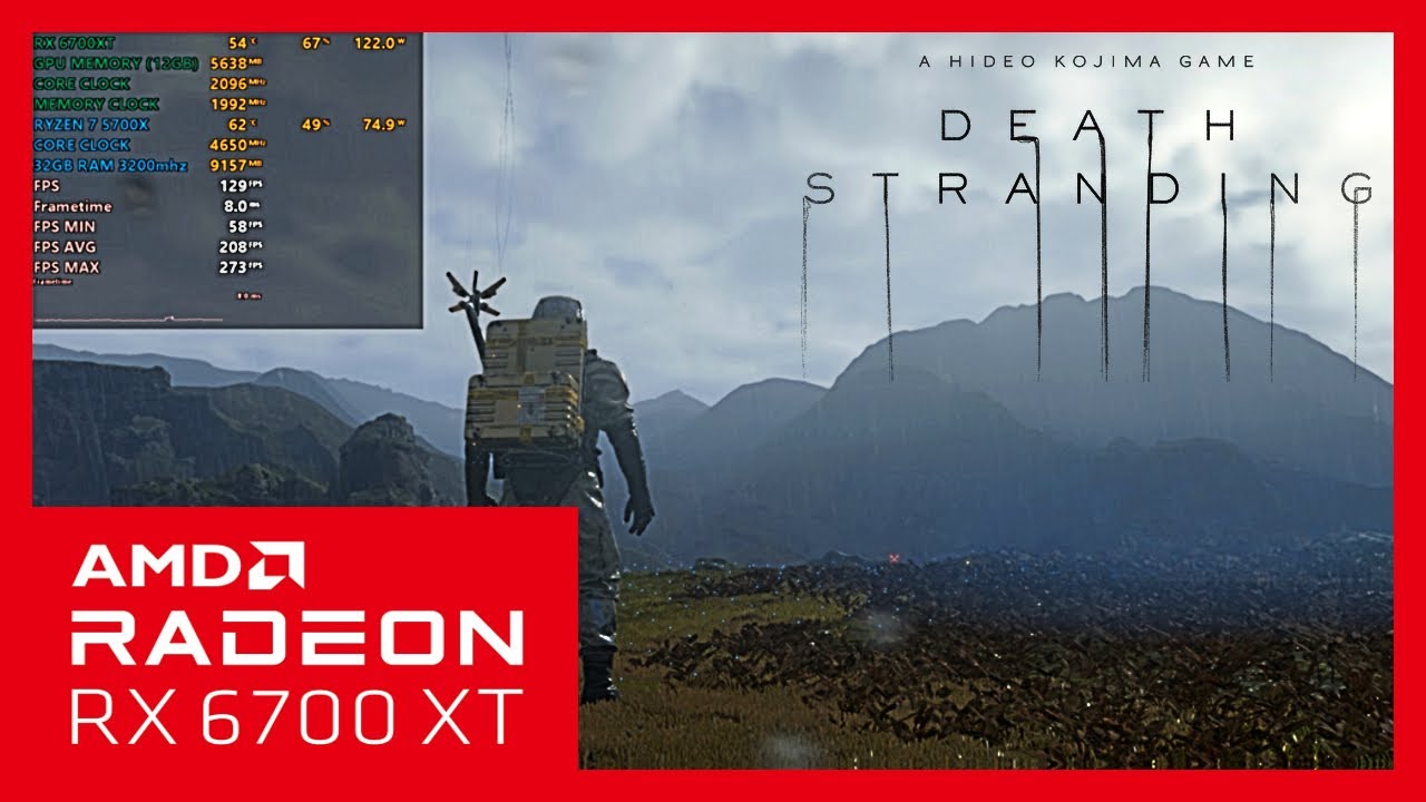 Death Stranding | RX 6700XT | Ryzen 7 5700X | 32GB RAM | 1080p 60fps