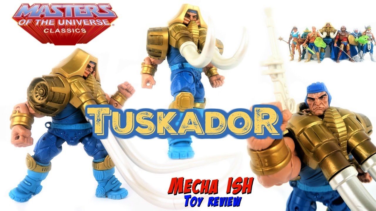 Masters Of The Universe Classics TUSKADOR Action Figure Toy Review Collector's Choice 2016