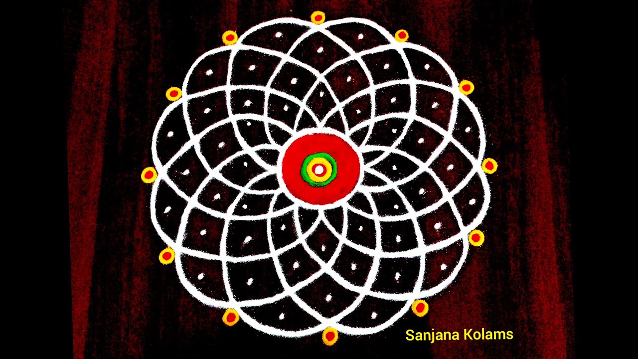 2078. Easy Simple and Beautiful KambiKolam For Sri Ramanavami and Tamil Newyear //  Friday Rangoli