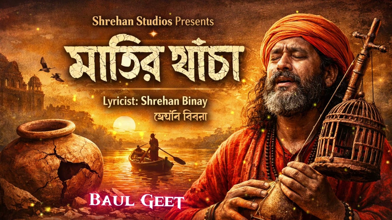 বাউল গীত : মাটির খাঁচা | Baul Gaan | Folk Song | Soulful Song | Shrehan Binay