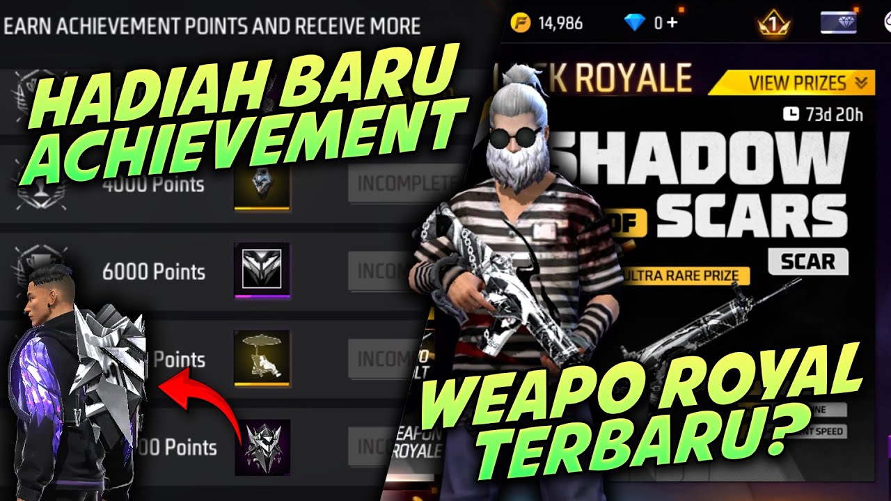 INIKAH HADIAH BARU MISI ACHIEVEMENT BOCORAN WEAPON ROYAL TERBARU