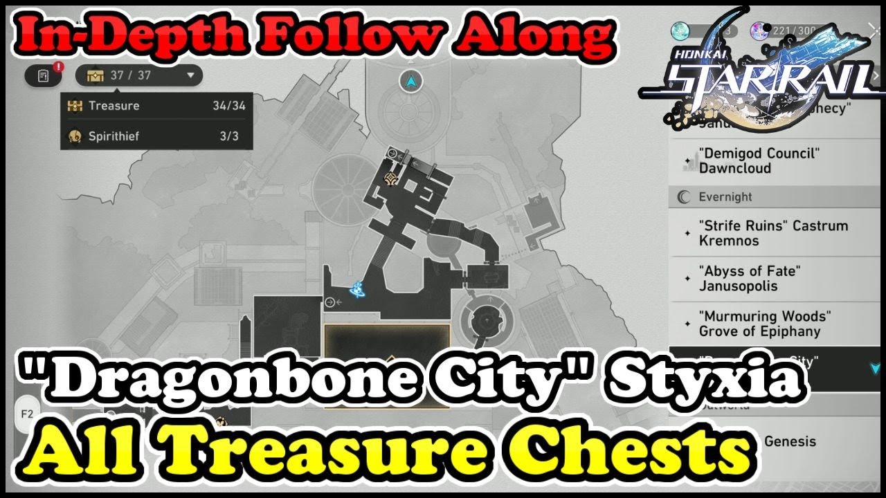 Honkai Star Rail - Dragonbone City Styxia All Chest Locations & Spirithief Location