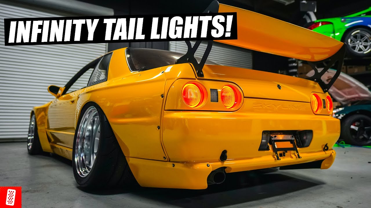 Building and Heavily Modifying a 1989 Nissan Skyline R32 GTS-T - Part 8: INFINITY MIRROR Tail lights