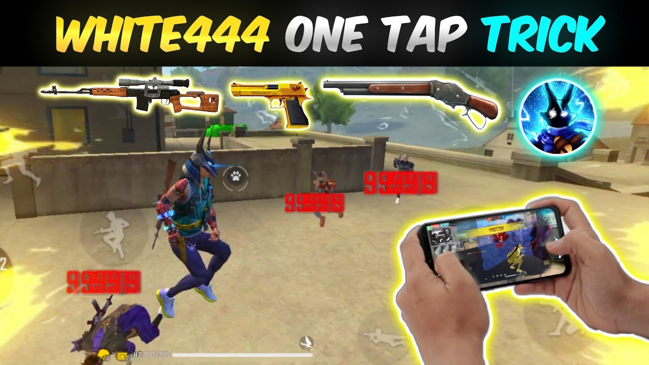 White444 Shortgun One Tap Headshot Trick 👽| White444 Secret Headshot Setting| One Tap Like White444