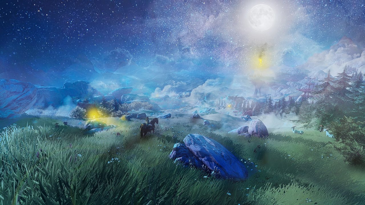 Zelda Relaxation and Meditation for Sleep with Forest Ambiant sounds - Binaural Beats and music