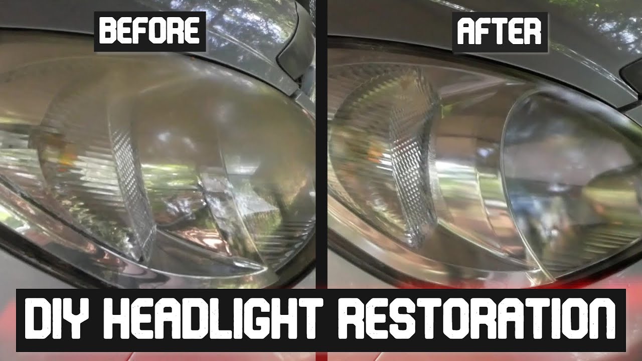 DIY Headlight Restoration &bull; Brand New Headlights For Less!