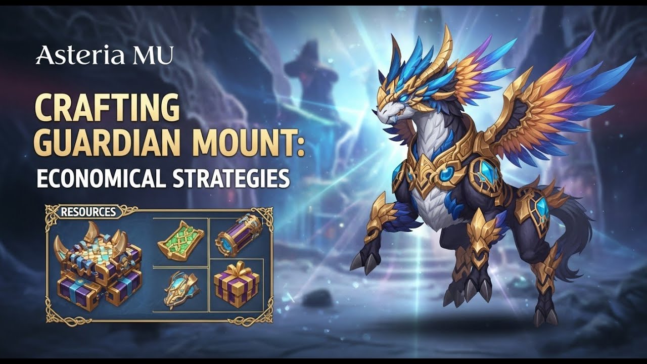 Asteria MU Crafting Guardian Mount - Upgrades & Enhance Ghost Horse to Taurus  #giveaway
