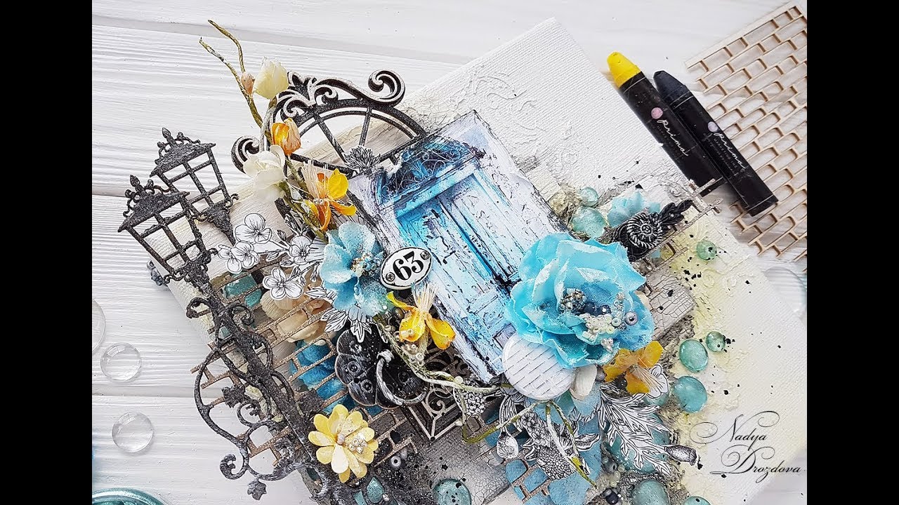 Mixed media canvas tutorial.