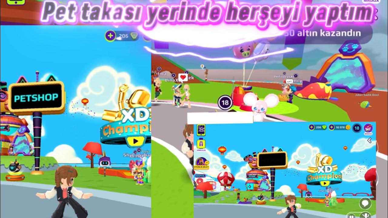 Pet takası yerinde herşeyi yaptım