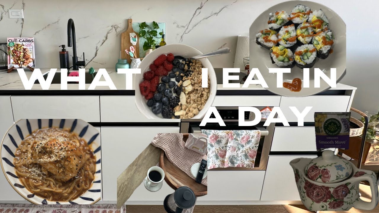 #What I eat in a day vlog| فلوق وجبات يوم كامل, عشاء 🇰🇷🍜🥢كوري