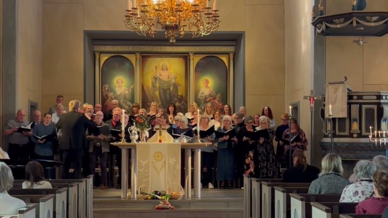 Rejoyce in the Lord always med pukor och trumpet, kör o orgel