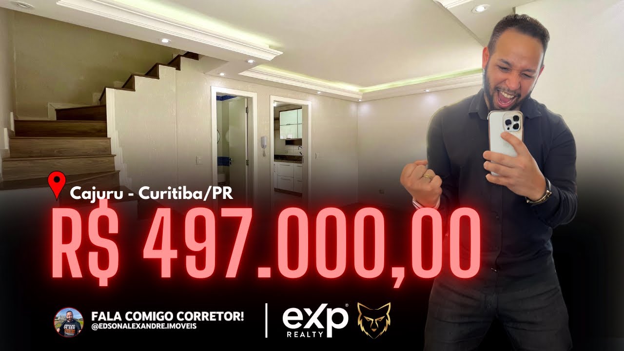 (VENDIDO)Lindo 🤩 Sobrado à Venda em Curitiba no bairro Cajuru pertinho da Coca Cola !!