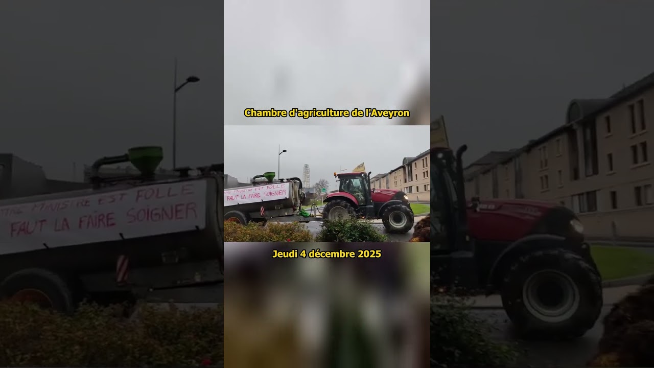 🚜 🇫🇷 🐄 Action devant la chambre d'agriculture de l'Aveyron #DNC ⚫️🟡 04.12.2025 | MonCarnivore 🥩