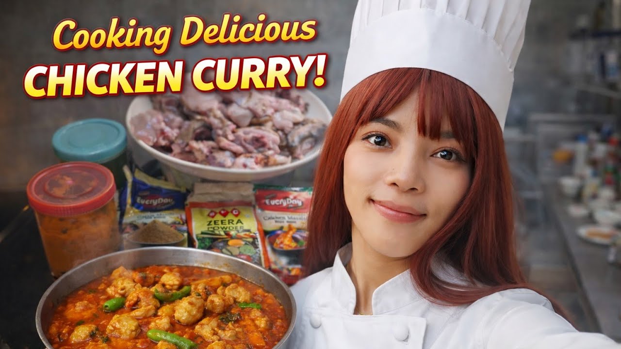 Cooking Delicious Chicken Curry at Home | Easy & 😋 Step by Step Recipe🍲✨ @YanthanVlogs 
