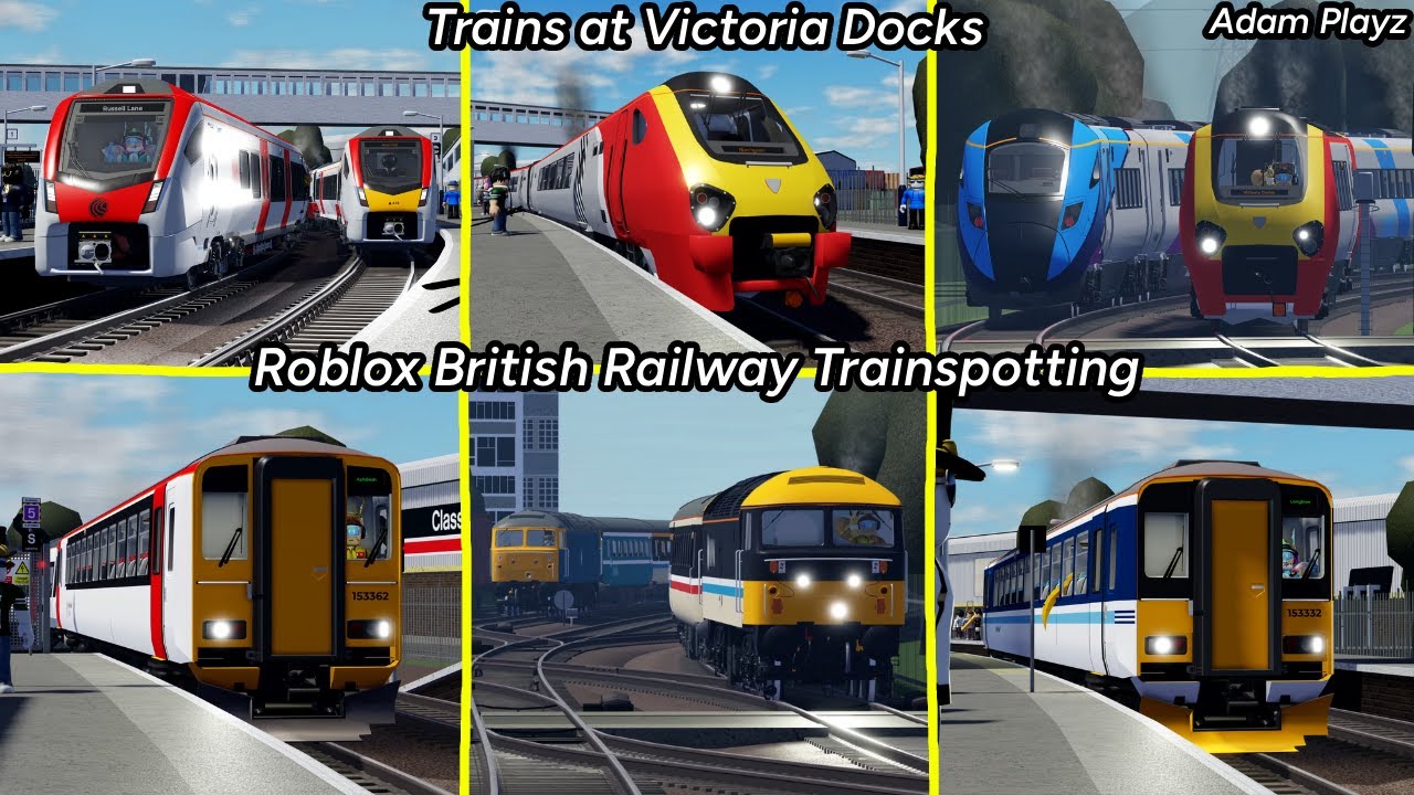 Trains at Victoria Docks (Roblox British Railway Trainspotting (12/08/25)