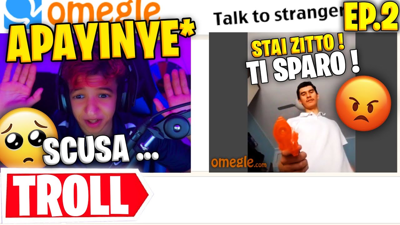 VENGO PUNTATO DA UNA PISTOLA su OMEGLE ! 😱 APAYINYE ALLE PERSONE... 😂 ep.2