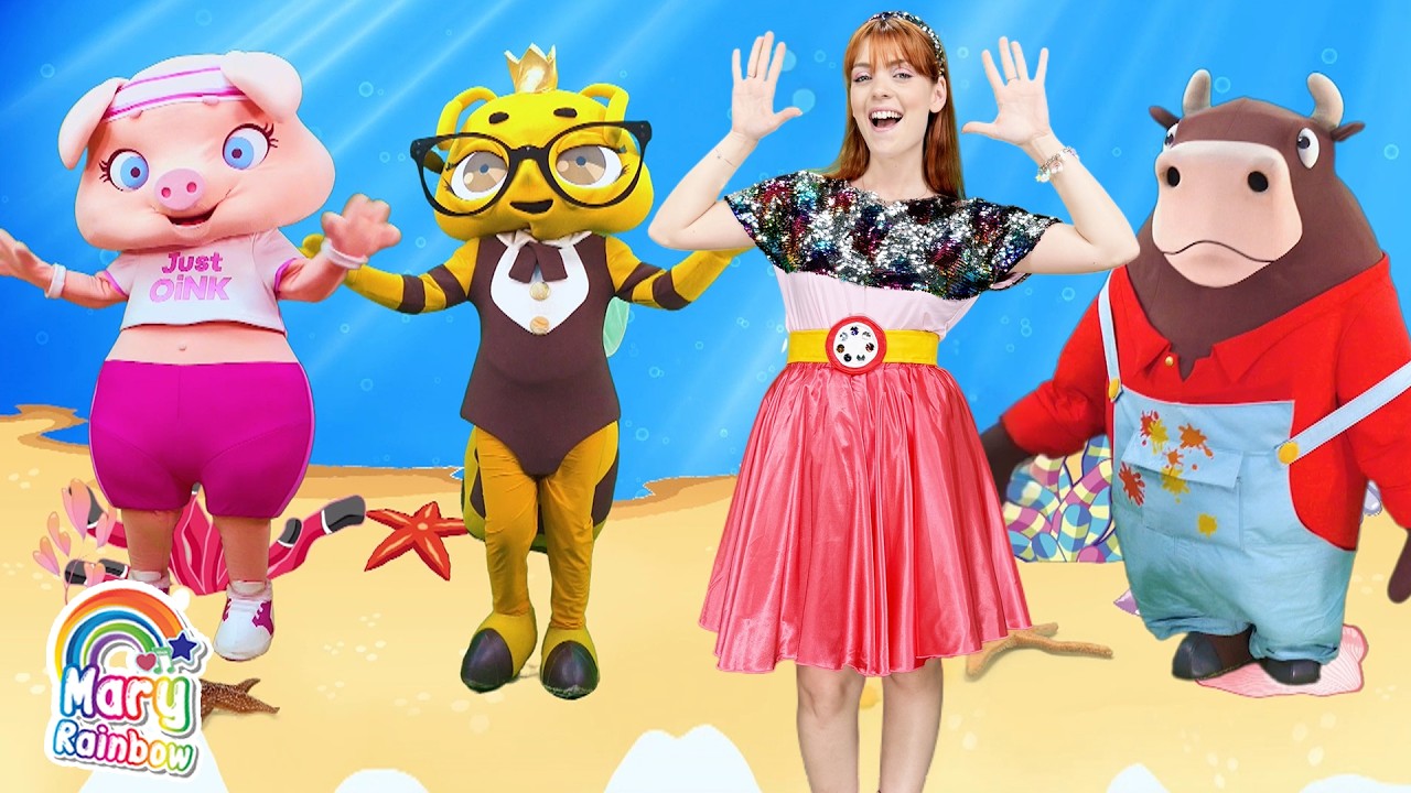 MARY RAINBOW - Pesciolino Dance al Luna Farm e tante altre canzoni per bambini e baby dance 🌈