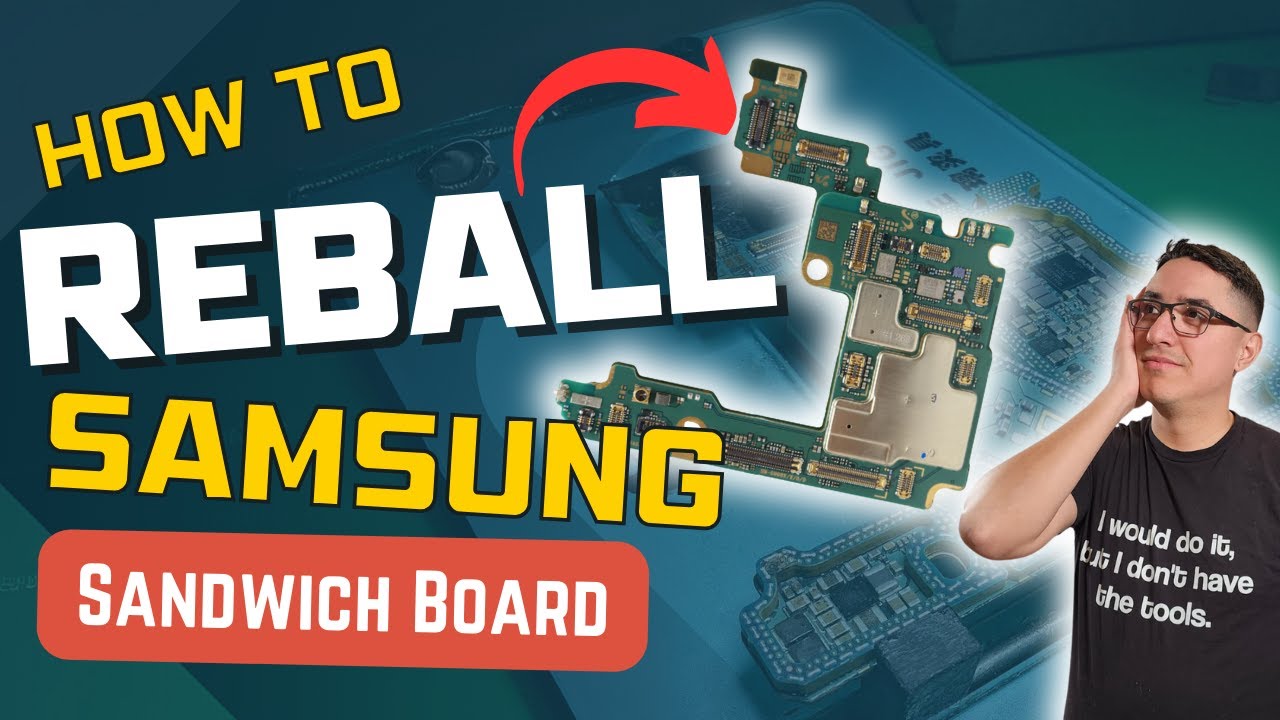 Samsung S21 Ultra Sandwich Board Reball Tutorial. It was Water Damaged & Customer Needed Their Data