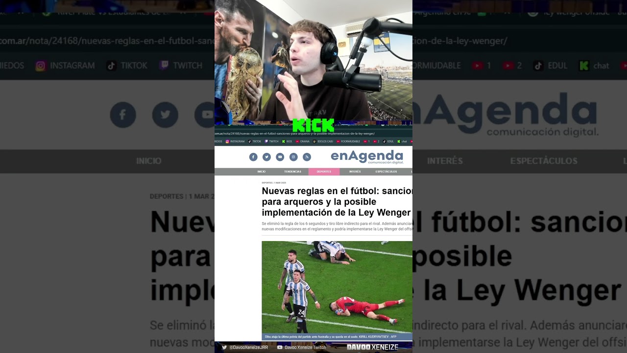 Davo enojado con la ley wenger