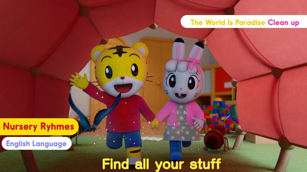 Shimajiro, The World Is Paradise Clean up I Kids Songs About Colors I Shimajiro Nursery Rhymes