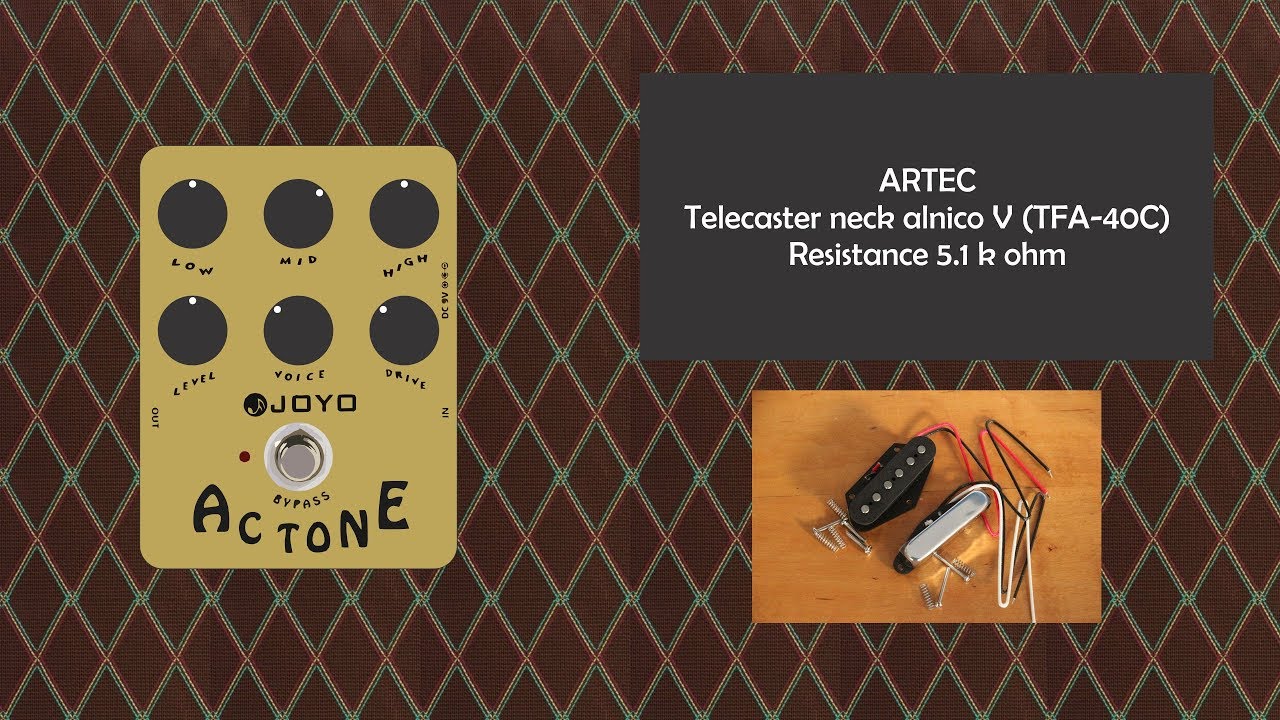 ARTEC Telecaster Alnico V pickups Testing TFA-40C (Neck) And TRA-44 (Bridge) | Joyo AC TONE