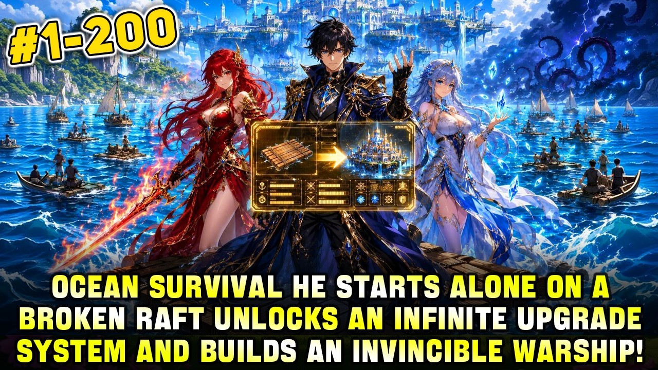 Ocean Survival: Boy Unlocks an Unlimited Upgrade System and Turns a Tiny Raft Into an Ocean Empire!