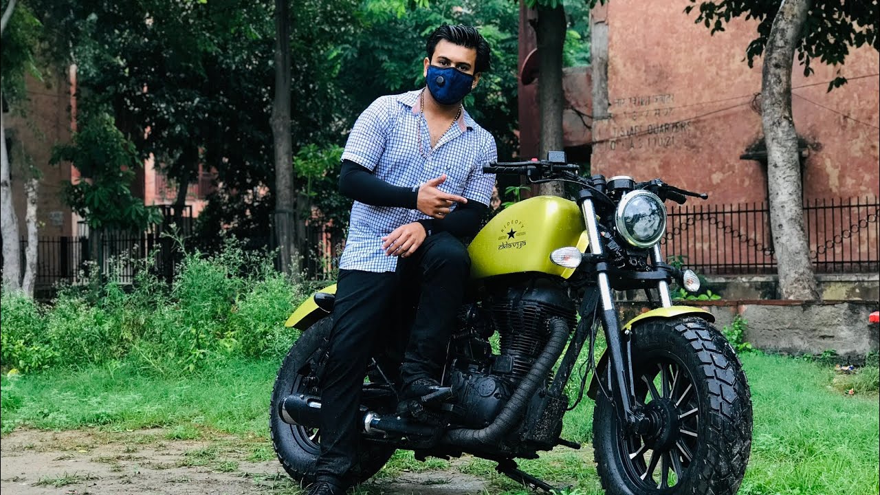 Royal Enfield modified | Bike modification | into Harley davidson | Bobber Style | Vampvideo |