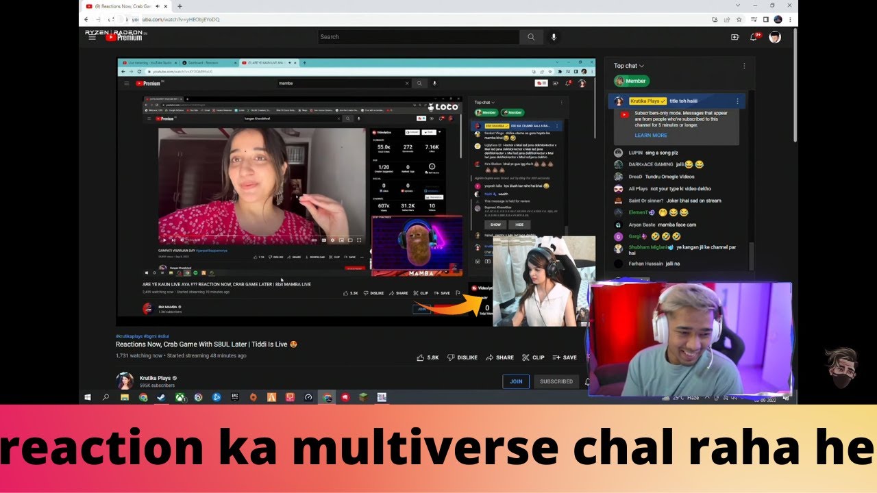Scout reaction on Mamba krutika react on k18 Girlfriend // Full reaction // Maja ajeyaga😂😂