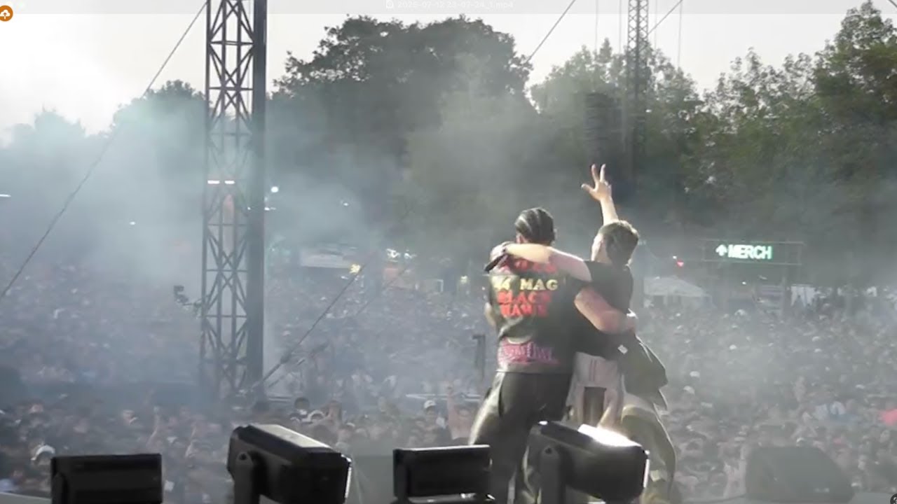 fakemink performing with Drake at Wireless 2025 + BTS