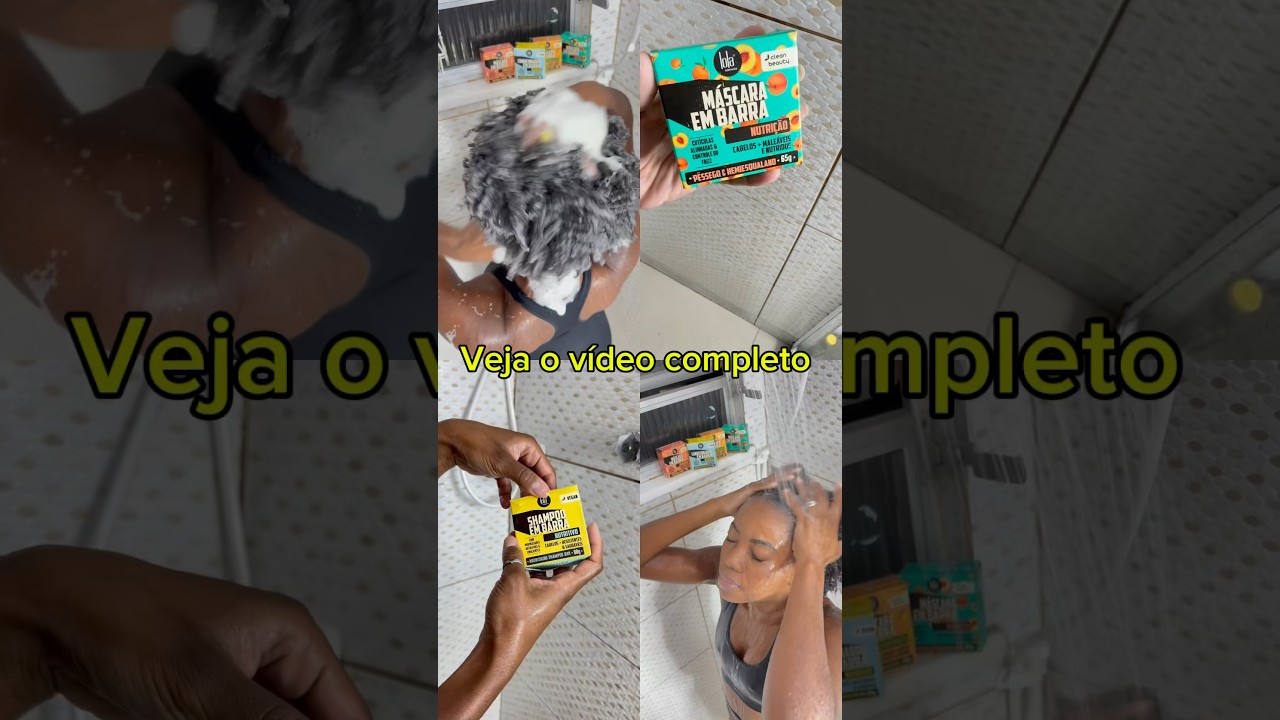 SHAMPOO EM BARRA DA LOLA NO CABELO CRESPO