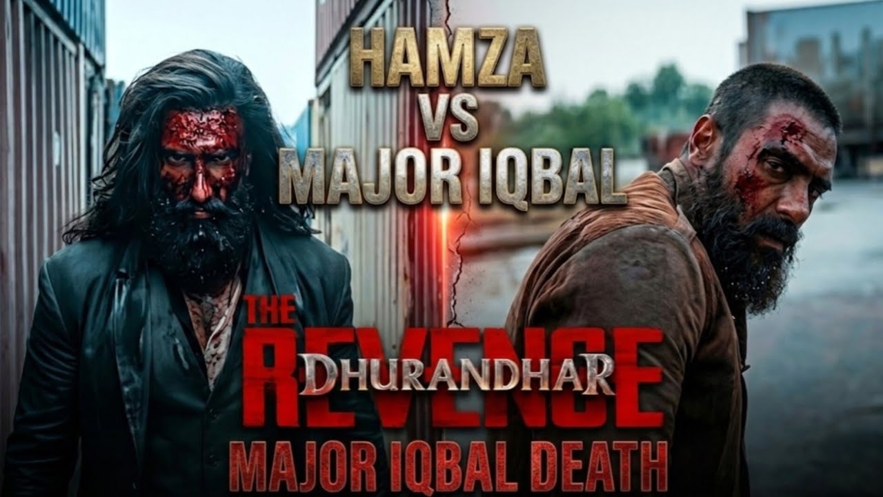 Hamza vs major iqbal_Major iqbal death🤯 Dhurandhar 2 edit🔥#dhurandhar2#edit#youtubevideo