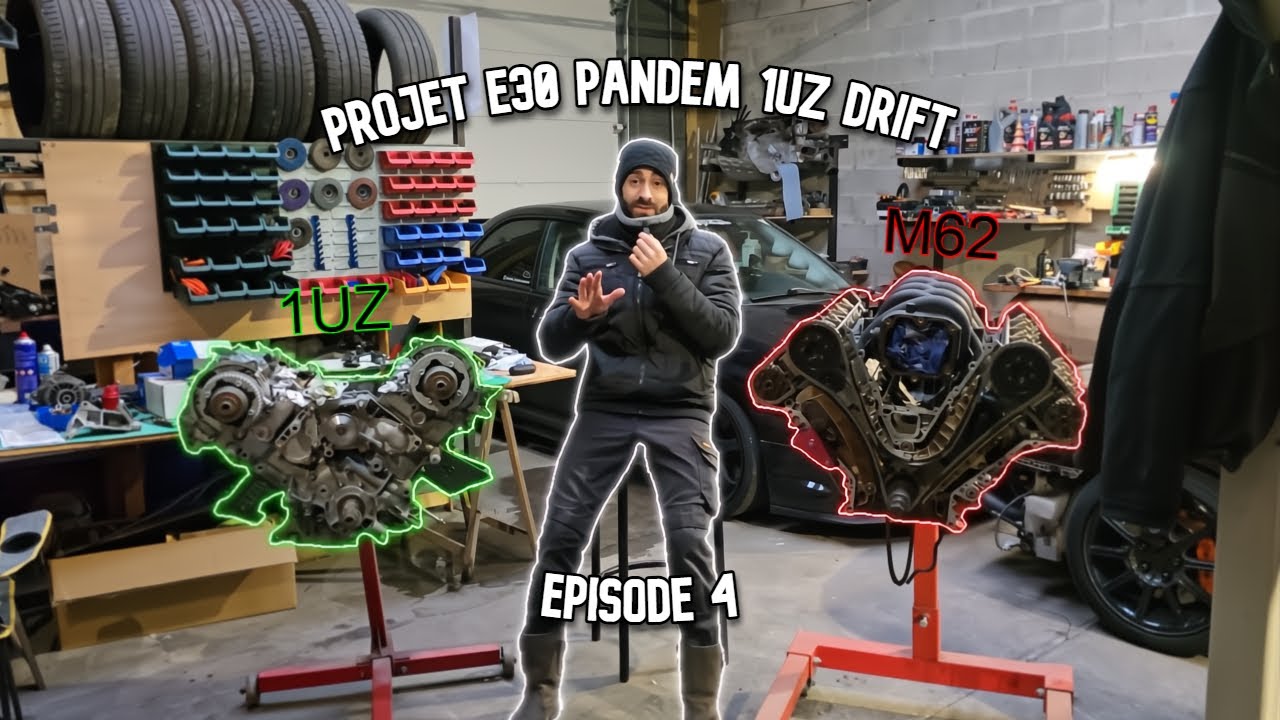Projet E30 Pandem 1UZ DRIFT - Épisode 4 | Je commence le V8 & Peinture à l'epoxy