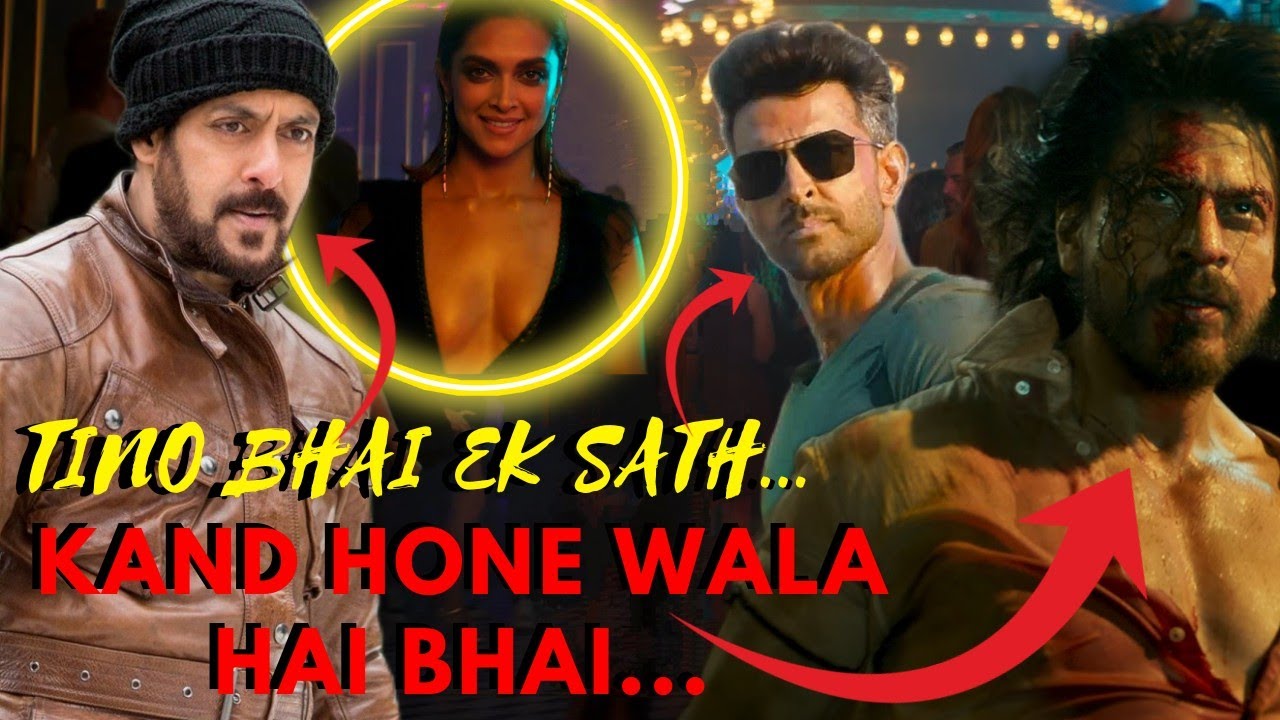 PATHAAN,TIGER & KABIR EK SATH_Pathaan Reference #Pathaan #srk #salman #hrithikroshan #moviesuniverse