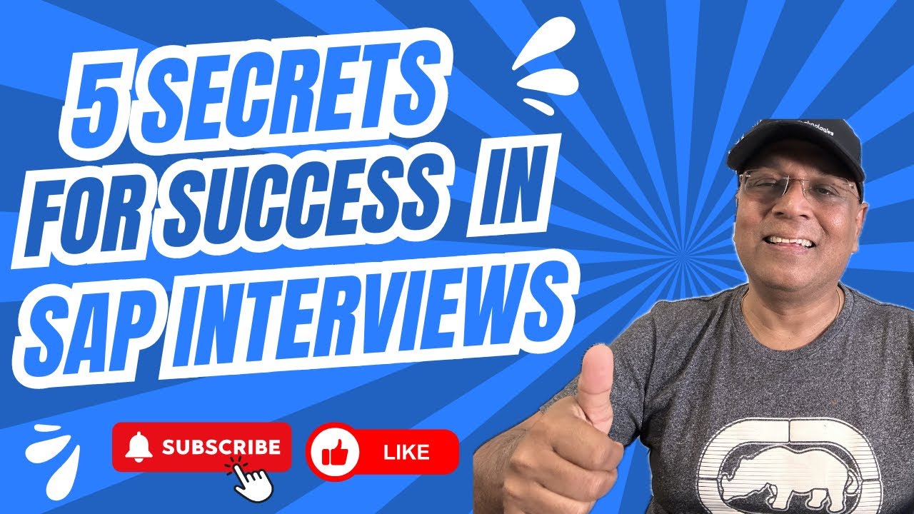 5 secrets for success in SAP interviews. #success #sap . Email- careers@sapsol.com