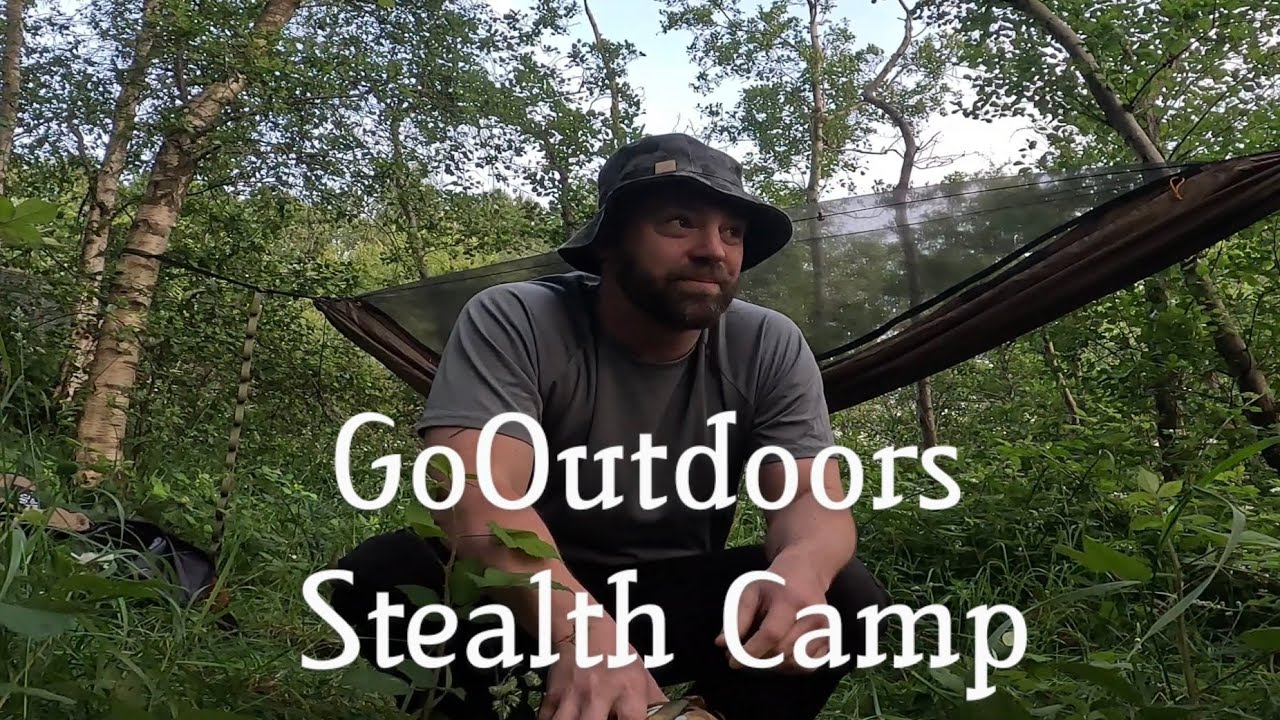 Urban City Stealth Camping beside GoOutdoors turns stormy - torrential rain