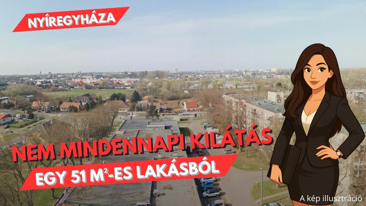 Nem mindennapi kilátás - egy 51 m2-es lakás Nyíregyházán