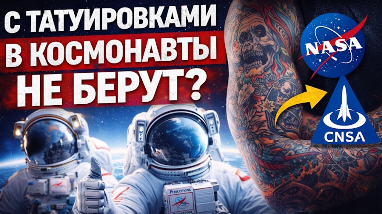 С татуировками в космонавты НЕ БЕРУТ? Есть нюанс… //СПРАВКА