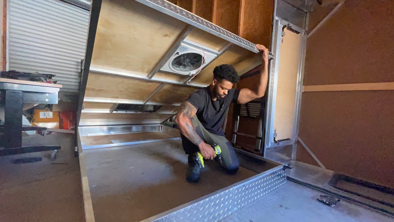 Building the Frame for my DIY Rooftop Wedge Tent | Overland Truck Camper Ep. 5