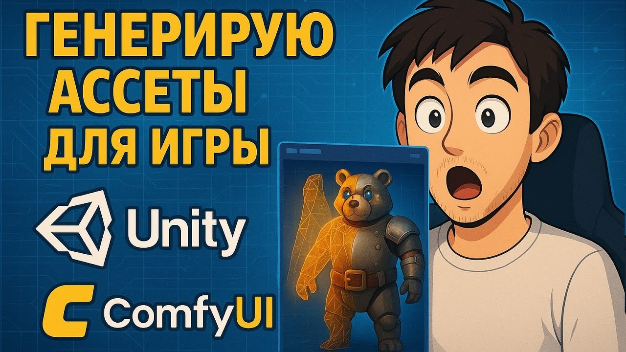 ИИ создает ассеты за меня: генерация артов, текстур и 3D моделей для игры