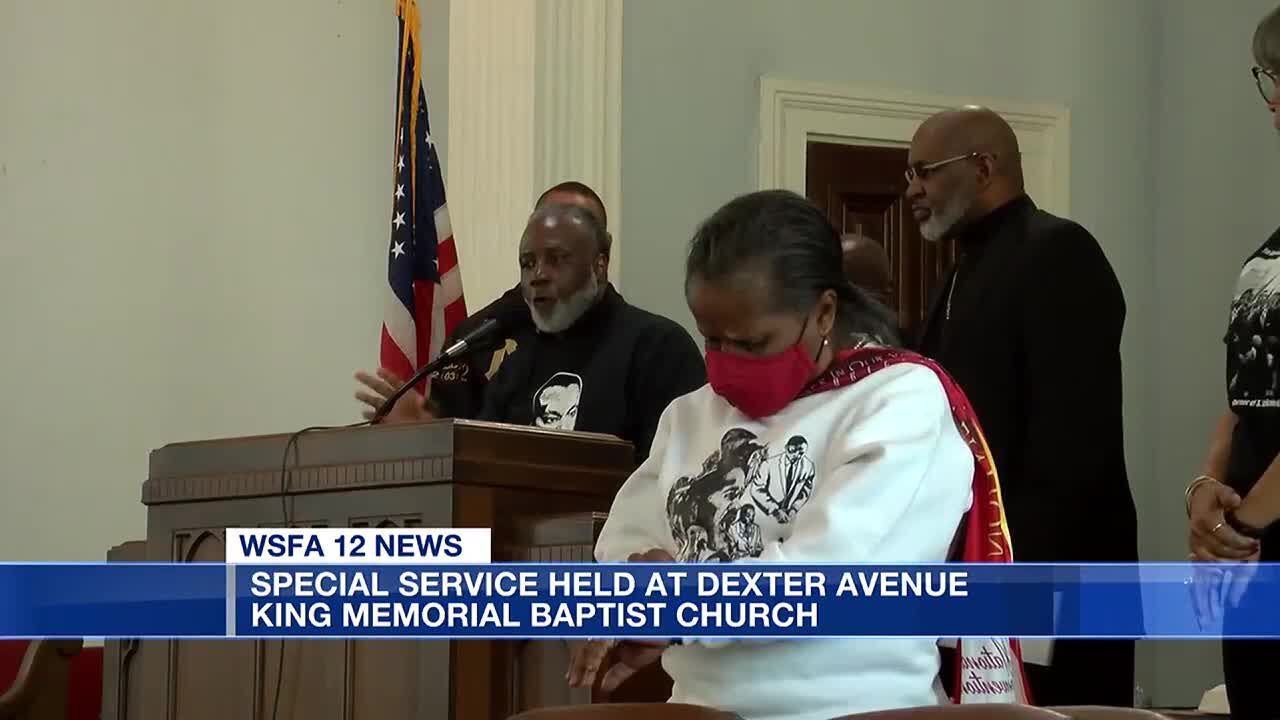 Special service held at Dexter Avenue King Memorial Baptist Church