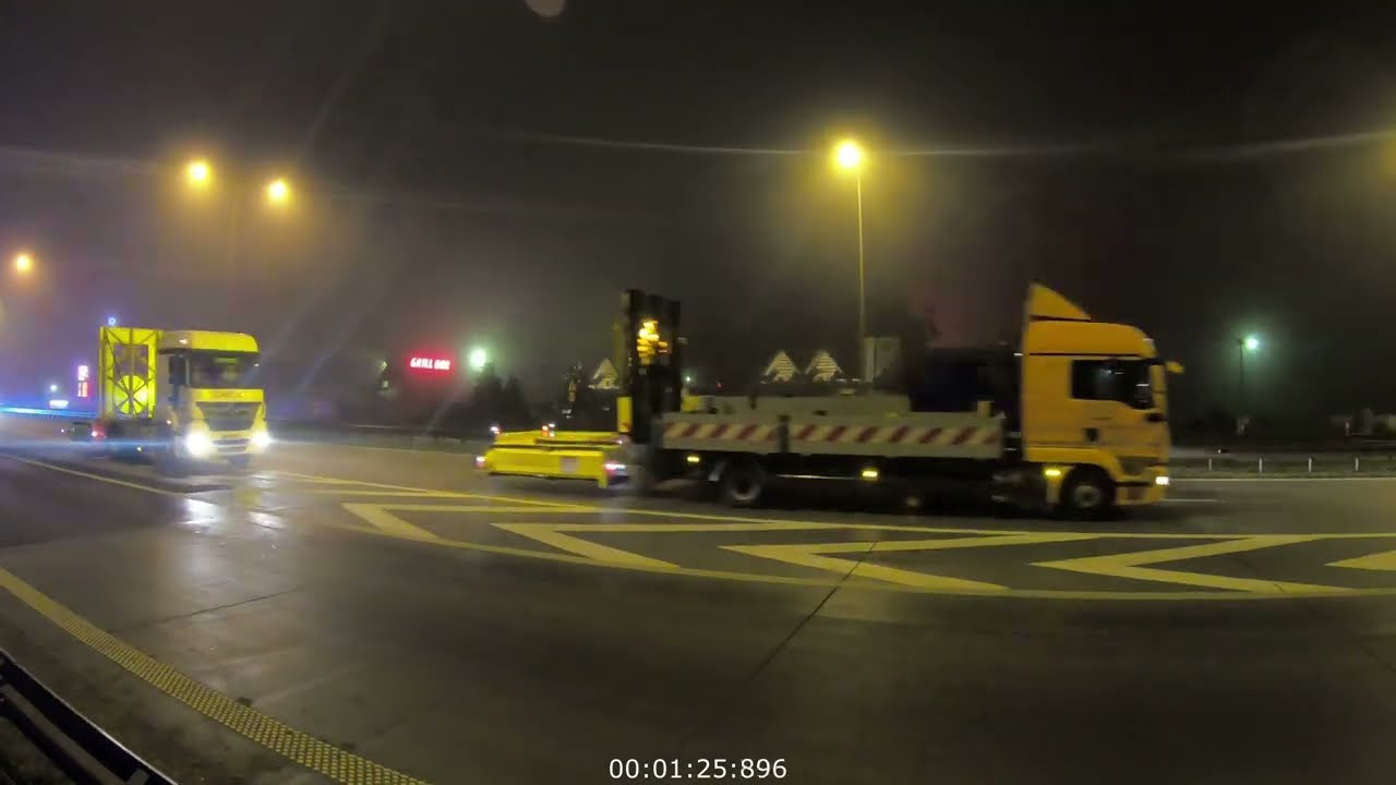 Największy transport w Polsce! Transport maszyny TBM / Megatransporty