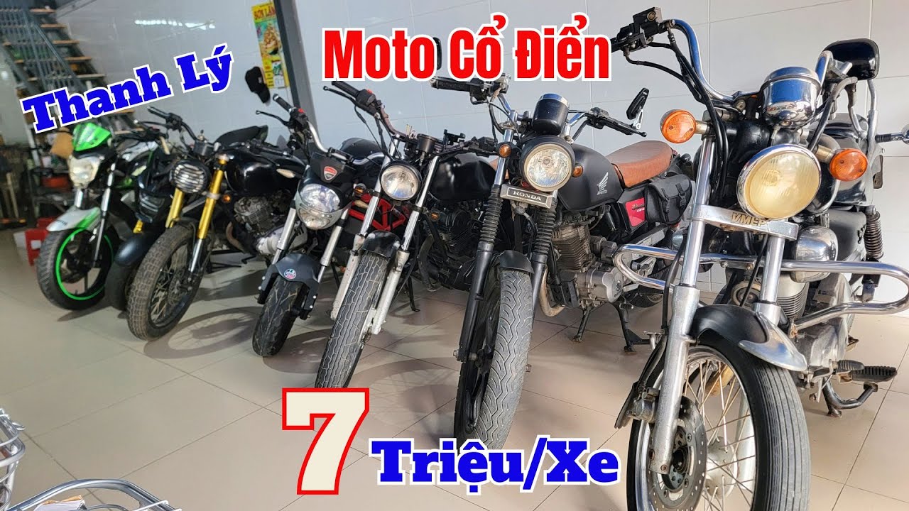 Thanh Lý Lô Moto Cổ Điển Giá Rẻ ,Husky 150 ,Honda Master 125 , MSX 110 , Ducati 110 ,Suzuki GN125