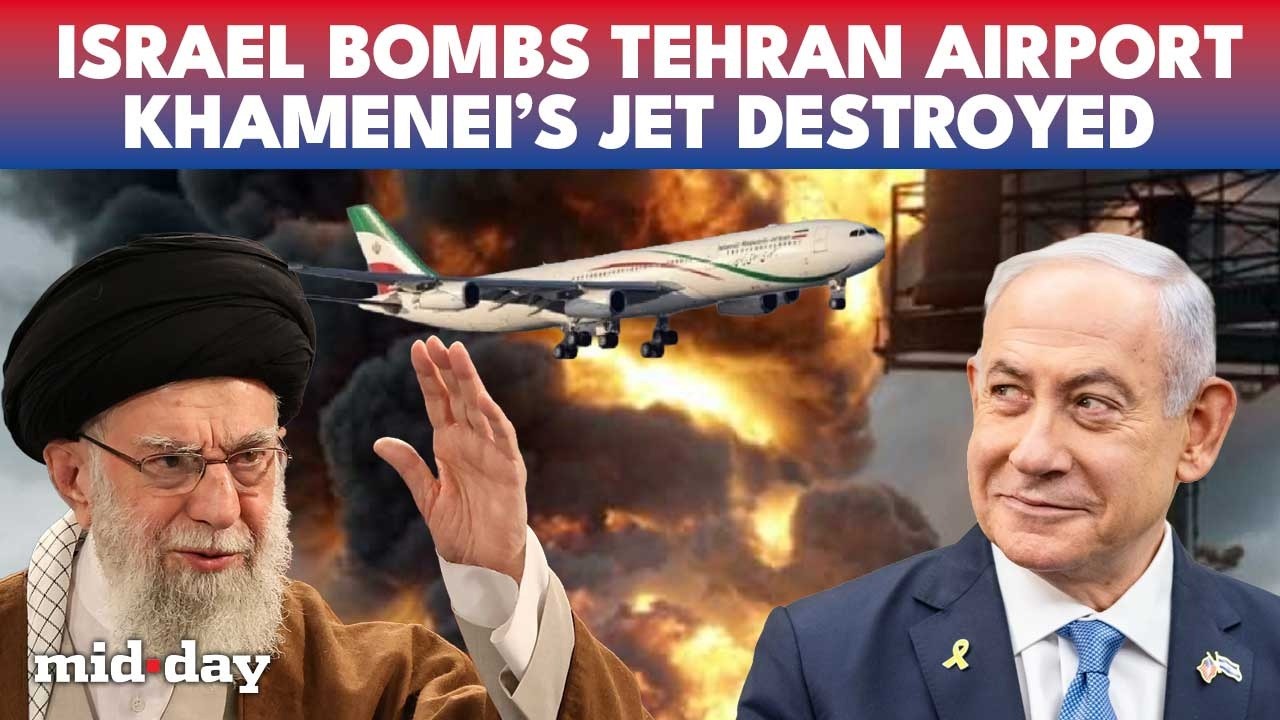 Israel DEMOLISHES Khamenei&rsquo;s Jet In Tehran Airport Strike | Iran&rsquo;s Satellite Program HIT By IDF