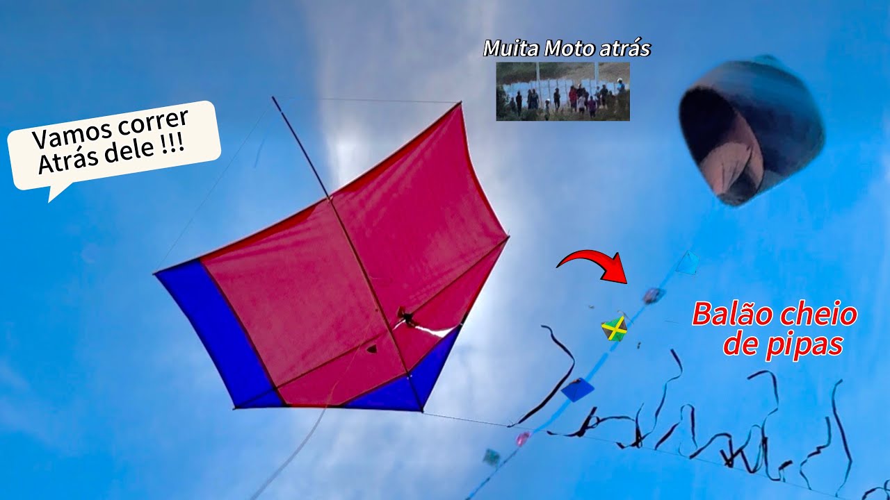 Pipa MORCEGO entra na CAÇA ao BALÃO CHEIO de PIPAS!!! 🦇🎈