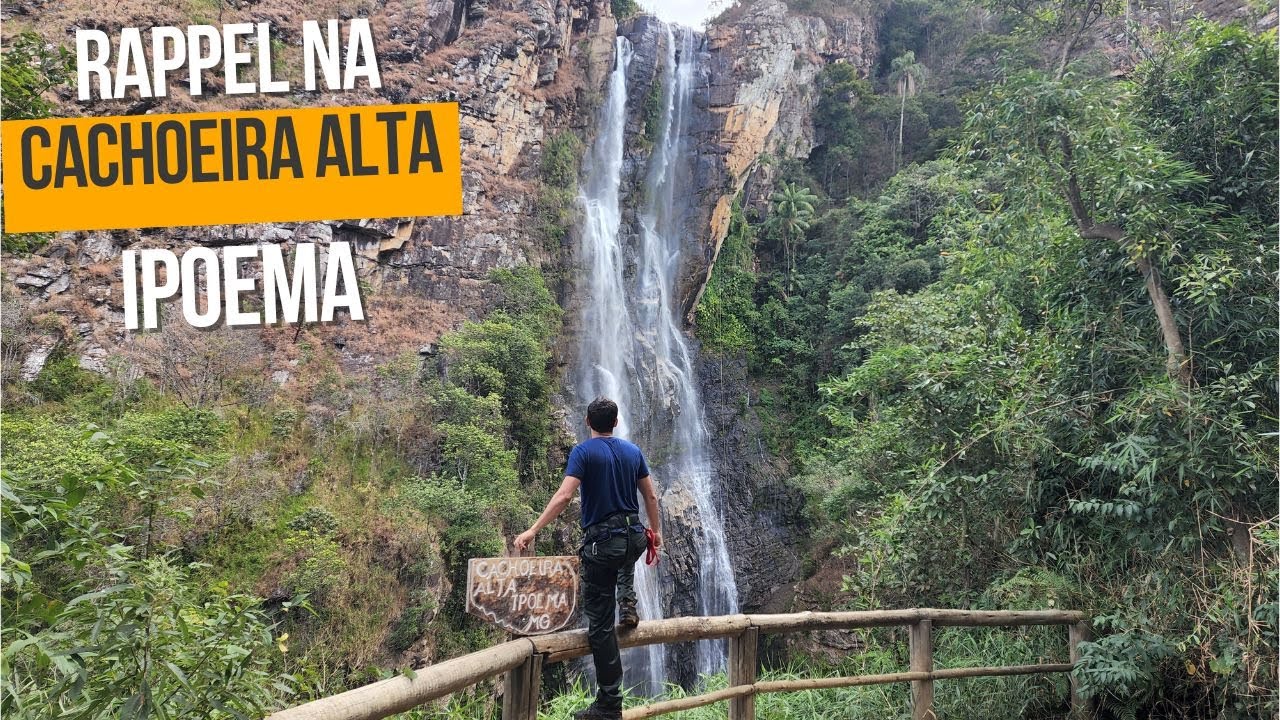 Cachoeira Alta de Ipoema: Rapel na 2ª Mais Alta de Minas Gerais