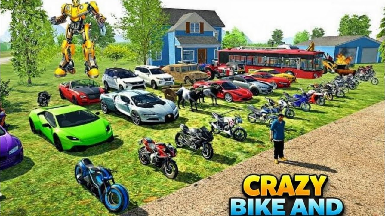 Indian Bike Driving 3D 😱 Glitch Se 2 Bike + 2 Car Ek Sath Control