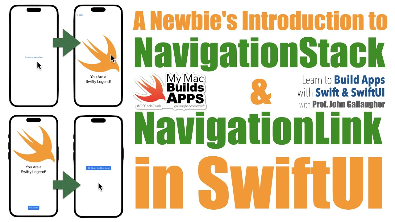 THERE IS AN UPDATED VERSION OF THIS LESSON: Ch. 5.1 A Beginner's Intro to the NavigationStack